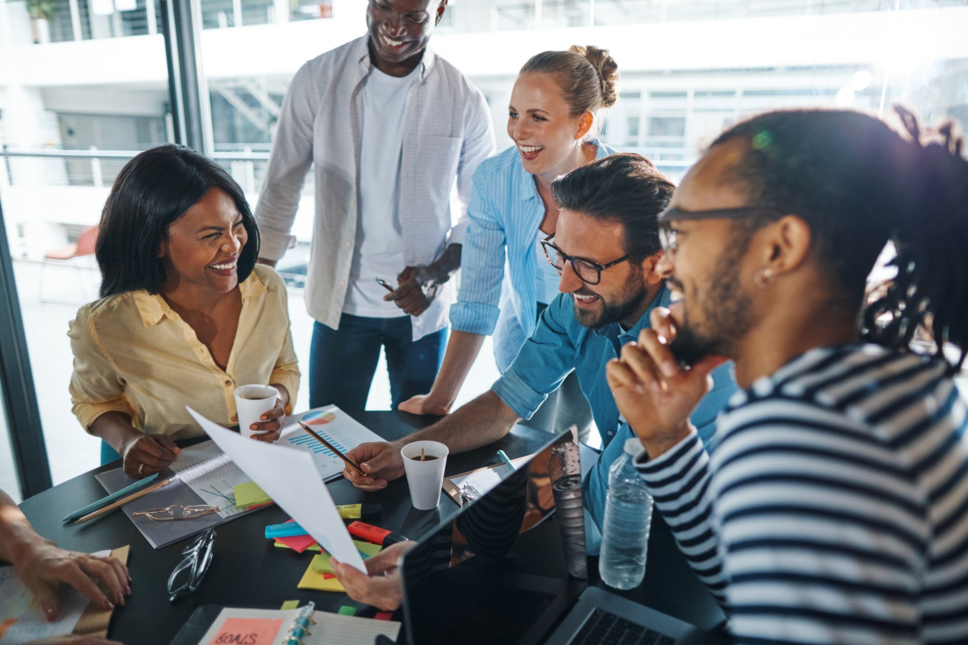 Diverse Group of People in a Meeting 